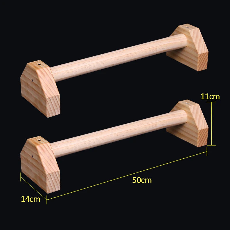 30CM/50CM Wooden Push Ups Stand Portable Home Gym Pushup Bars Fitness Equipments for Pectoral Muscle Training Handstand Exercise