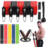 250lb Resistance Bands Set Fitness Workout Gym Pull Rope Yoga Latex Tube Sports Elastic Booty Band Equipment for Home Gym Weight