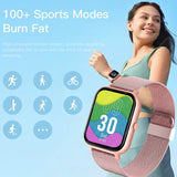 2024 New Bluetooth Call Smart Watch Women Men Heart Rate Blood Oxygen Voice Assistant 100+Sports Ladies Smartwatch For Xiaomi