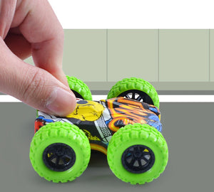 Cute Vehicle Toys Crashworthiness And Fall Resistance Safety Shatter-Proof Model Boy Funny Toy For Kids Double-Side Inertia Car