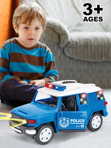 Simulation Police Cars Kid Electric Universal SUV Car with 3D Sound Lights Model Children‘s Puzzle Toys Birthday Gifts for Boys