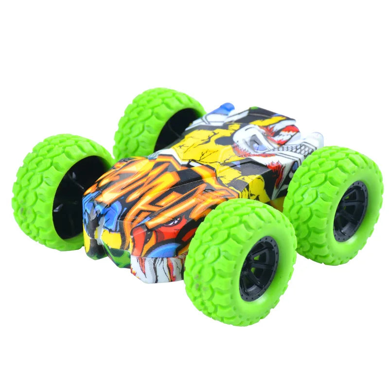 Cute Vehicle Toys Crashworthiness And Fall Resistance Safety Shatter-Proof Model Boy Funny Toy For Kids Double-Side Inertia Car