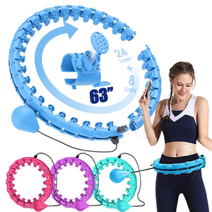 Adjustable Sports Hoop For Abdominal Thin Waist Detachable Massage Fitness Equipment Gym Home Training Weight Loss Exercise