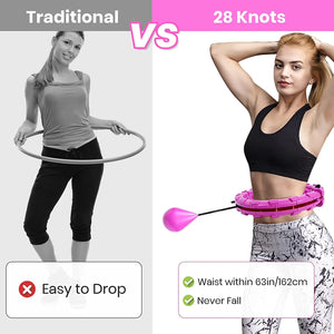 Adjustable Sports Hoop For Abdominal Thin Waist Detachable Massage Fitness Equipment Gym Home Training Weight Loss Exercise