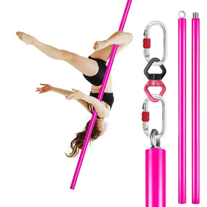 2m Aerial Flying Pole Portable Suspension Fitness Tube Hanging Rotary Silicone Steel Dancing Pole GYM Equipment for Bar Home