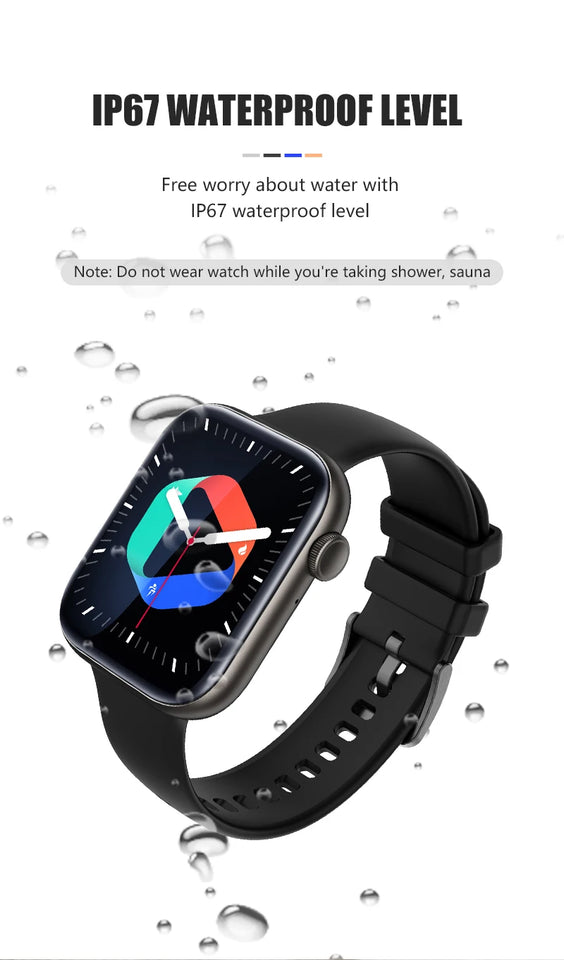 2023 Men Women Smartwatch Bluetooth Call Digital Smart Watch Fitness Clock Sports Waterproof Watches for Girls Kid Xiaomi iPhone