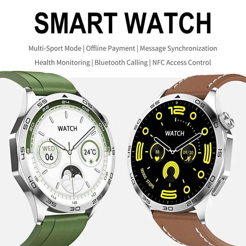 2024 New Original For Huawei Xiaomi GT4 Pro Smartwatch Men GPS tracking AMOLED 466*466 HD screen NFC Bluetooth Call smartwatch