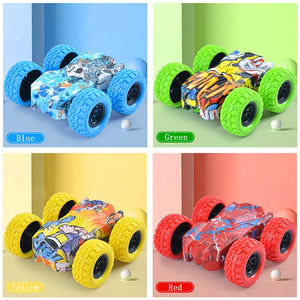 Cute Vehicle Toys Crashworthiness And Fall Resistance Safety Shatter-Proof Model Boy Funny Toy For Kids Double-Side Inertia Car