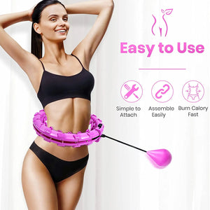 Adjustable Sports Hoop For Abdominal Thin Waist Detachable Massage Fitness Equipment Gym Home Training Weight Loss Exercise