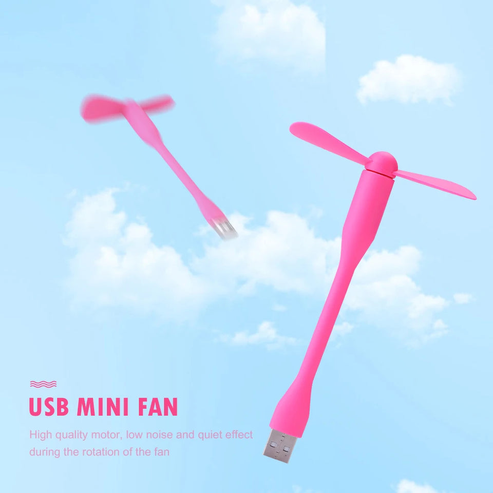 100pcs New Electronic Gadgets Summer USB Mini Ventilador Portable Flexible USB Cooling Fan Cooler For Laptop Computer Wholesale