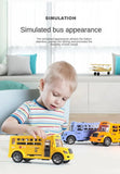 School Bus Children's Toy with Opening Doors Inertia Car for Kids Class Educational Transportation Model Toys for Boys Gift